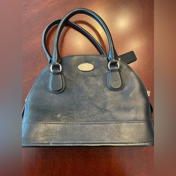 Coach Handbags - Vintage Coach Black Leather Handbag